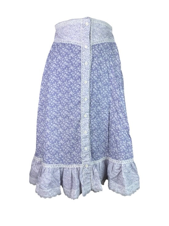jcpenney Dresses & Skirts - Vintage JCPenney Fashions Lilac Floral Skirt Button Front Women’s Size 5